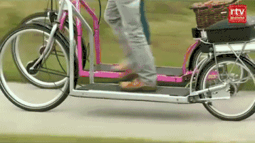 明博体育中国官方装备 懒人运动神器：走路自行车走一步飞10米(图1)