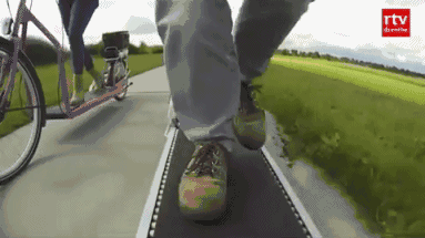 明博体育中国官方装备 懒人运动神器：走路自行车走一步飞10米(图4)